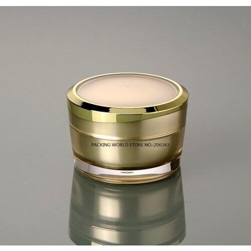 50G gold Acrylid cream bottle,cosmetic container,,cream jar,Cosmetic Jar,Cosmetic Packaging