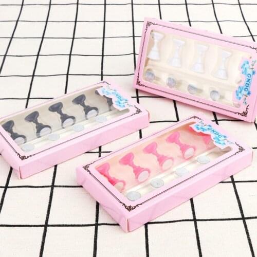 5Pcs/Box Acrylic Nail Display Stand Magnetic Chess Shape Nail Practice Holder DIY False Nail Tip Practice Stand Nail Art Stand