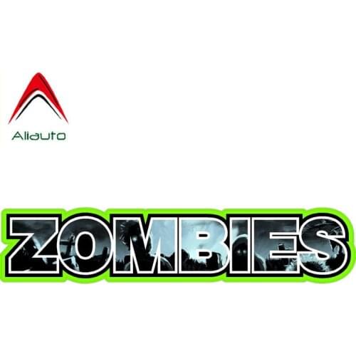 Aliauto Fashion Car Sticker Zombie Blood Bio Hazard Outbreak Response Auto-styling Pvc Decals for Opel VW Nissan Suzuki,20cm*4cm