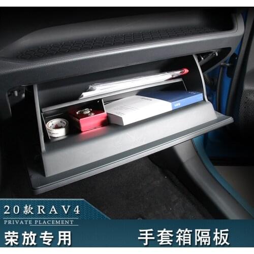 For Toyota RAV4 2020 Co-pilot modified glove box partition partition box interior