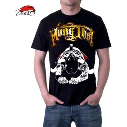 SUOTF Buakaw knee red T-shirt Fighting MMA Muay Thai Sparring fighting martial arts short-sleeved dress tiger boxing clothing