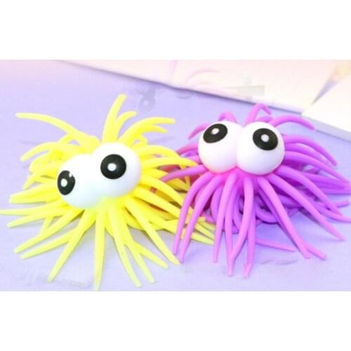 Stress Balls Stress Relief Toys Vent Decompression Toys Relax Toy Balls Bouncy Fidget Toy Eye-Catching Party Favors D5QA