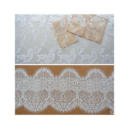 Exquisite High Quality Mesh Eyelash vintage Lace DIY Handmade Clothing Stitching Long Yarn Accessories