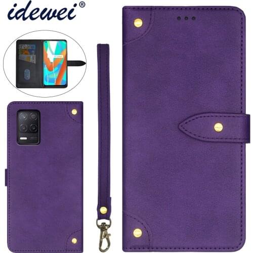 Applicable to OPPO Realme 8 5G mobile phone case fold bracket function protection leather case phone case funda capa co