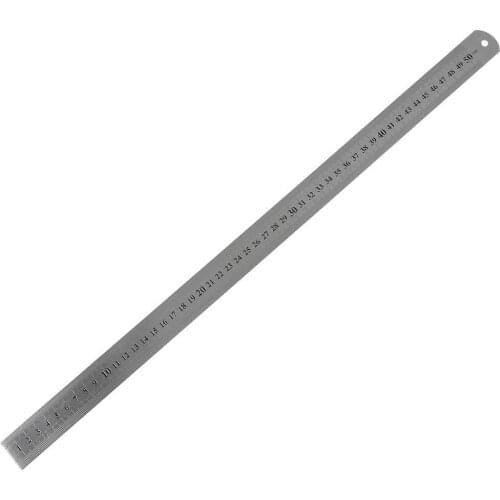 FYSS-Groove Right Stainless Steel Metric Ruler 50 cm Stainless Metric Ruler office