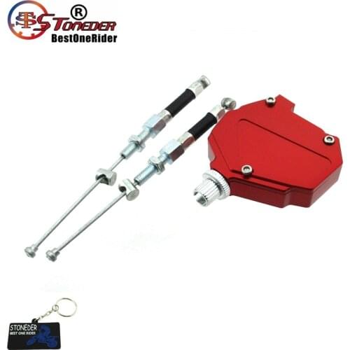 STONEDER Motorcycle Aluminum Stunt Clutch Easy Pull Cable System For Honda Yamaha Suzuki Kawasaki Dirt Bike
