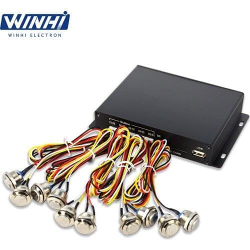 MPC1080P-10 hot selling 1080p hd decode indoor usb sd card push button seamless switch video advertising display media device