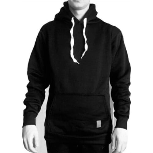 Mens Long Sleeve Hoodies Solid Color Hooded Hood Black Gray Wine Red Sweatshirts Male Hoody Fashion Streetwear 7 Colors