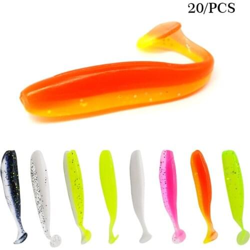 Soft Baits Fishing Lures Luya Soft Bait T Tail Luya Soft Bait Bait Soft Insect Alice Bass Bait Freshwater Mandarin Fish 20 A Bag