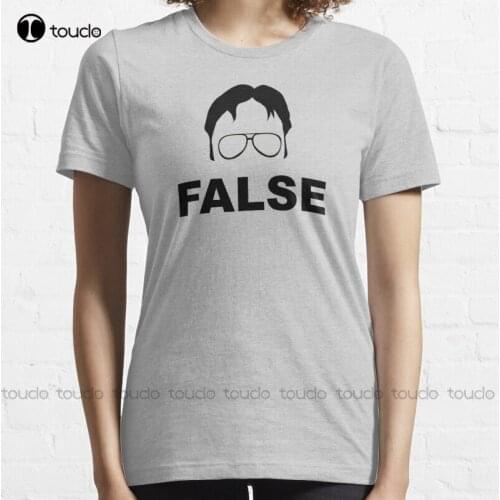New Dwight Schrute False The Office False Schrute T-Shirt Women Mens Mens Shirts S-3Xl Unisex