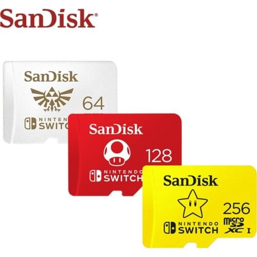 Newest SanDisk micro sd Card 128GB 64GB 256GB U1 SDXC Compatible With Nintendo Switch memory SD Card Transflash TF Card
