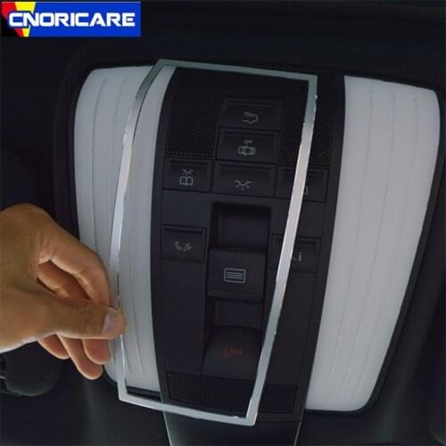 Aluminium Alloy Roof Reading Lamp Frame Decoration Sticker Trim For Mercedes Benz E Class W212 180 200 260 2010-15 Car Styling