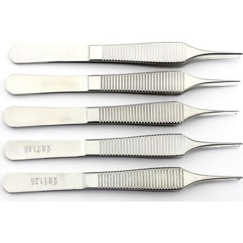 Edison Tweezers Ophthalmic Instruments Double Eyelid Beauty Pot Belly Toothed Hook