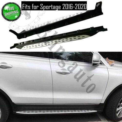 Fits for KIA Sportage 2016 2017 2018 2019 2020 2Pcs left right running board side steps nerf bar car pedal side stairs