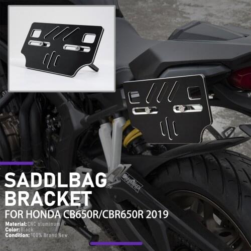Motorcycle Saddle Bag Support Bracket Guard Bars For Honda CB650R CBR650R 2019 2020 Side Mounts Kit Side Bag Saddlebag Mount