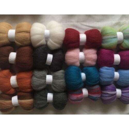 Merino wool fibre roving for needle feling kit wool diy crafa 160g/set