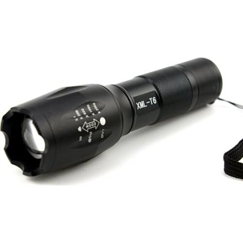 USA EU Top Selling Style E17 CREE XMLT6 2000LM Aluminum Zoomable cree led flashlight Torch lamp light for AAA or 1x18650 battery