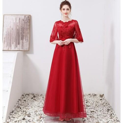Formal Dress Red Evening Dress Plus Size Woman Evening Dresses Long