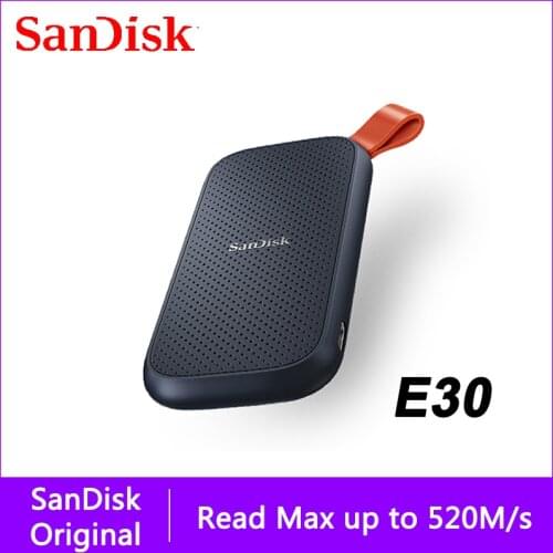 SanDisk E30 Portable External SSD 1TB 480GB 520M External Hard Drive SSD USB3.2 HD SSD Hard Drive 2T Solid State Disk for Laptop