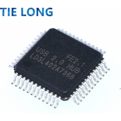 1pcs/lot FE2.1 QFP48 USB2.0 HUB USB interface chip new original In Stock