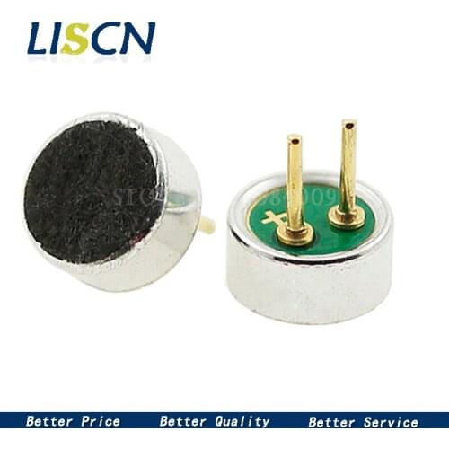 10pcs 4.5 * 2.2mm condenser electret microphone pickup 52DB with 2pin