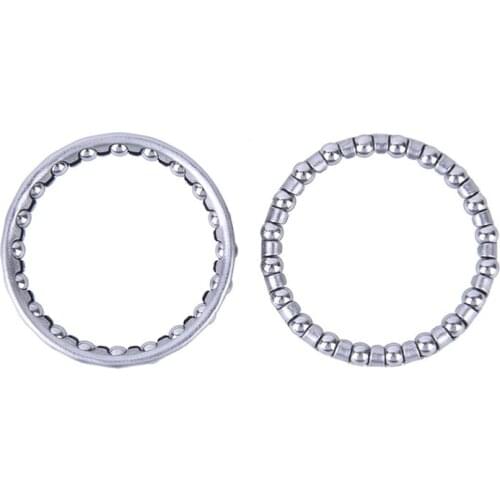 2pcs metal silver Bicycle Bike Headset Caged Ball Bearing Race Cycling Bearing