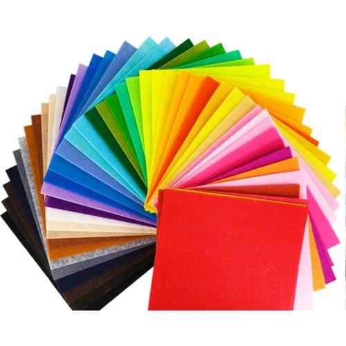 20*30cm 40PCs Nonwoven Felt Fabric 1mm Thickness Cloth of Home Decor Bundle for Sewing Dolls DIY Crafts Scrapbook Felt Sheets