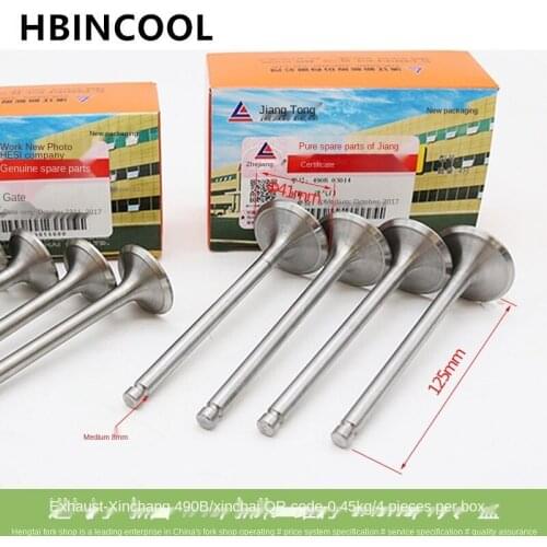 4 pcs For Forklift truck Accessories Intake Valve 490B-03014 Xinchang 490B Installed Xinchai High quality Forklift accessories