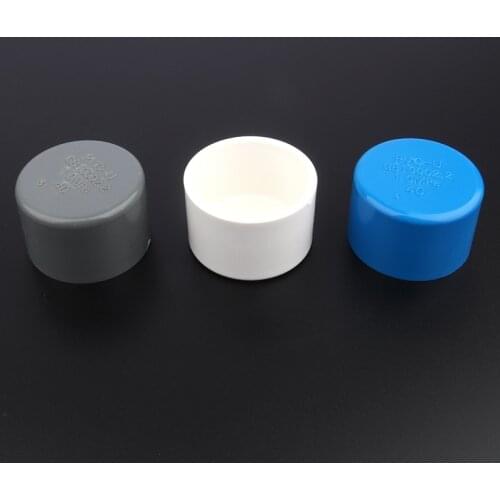 40pcs/lot 40mm PVC Pipe End Cap Garden Water Connectors Aquarium Tank Tube Adapter Irrigation Fittings Water Parts Wholesale