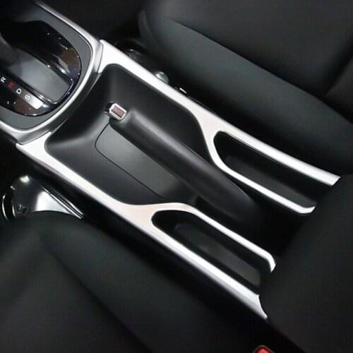 ABS Chrome For Honda City Sedan 2014 2015 2016 Car Gear Shift Knob Hand Parking Brake Side Frame Panel Cover Trim Car Styling