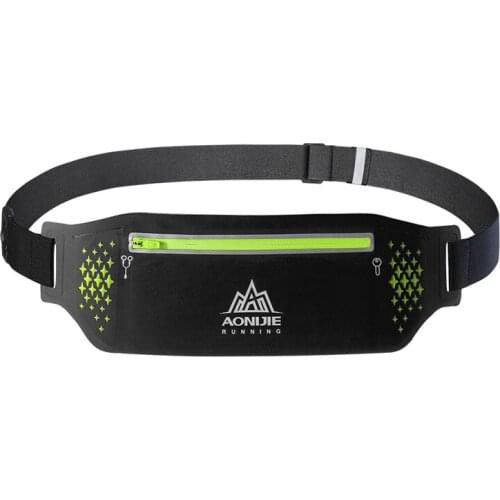 AONIJIE Men Women Running Waist Pack Close-fitting Outdoor Sports Jogging Racing Hiking Gym Fitness Money Belt Hip Mobile Bag