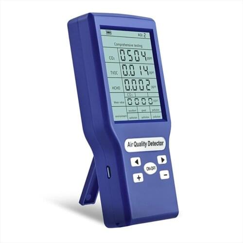 Digital CO2 Sensor Meters Carbon Dioxide Detector Gas Analyzer Air Quality Monitor Gas Detector TVOC HCHO PM2.5 Meter