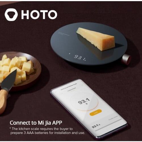HOTO Digital Kitchen Scale,Bluetooth APP Mechanical Weight Scale,Coffee Measuring Tool Electronic Scale,With LED Balance Cuisine