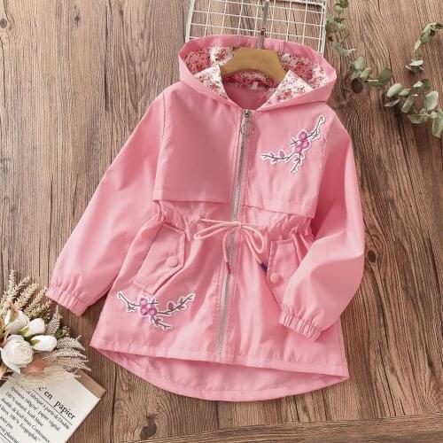 Autumn Fashion Girls Coats Loose Preppy Style Baby Girls Clothes Outfits Casual Girls Windbreaker Vestidos for 6 8 10 12 Years