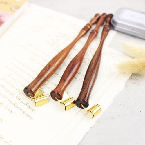 Gift 1 Set Wooden Dip Pen English Calligraphy Oblique Nib Holder with Mini Box 5 Nibs Christmas Wedding Birthday Gifts