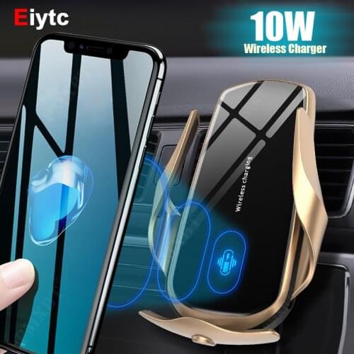 Smart Sensor Automatic Clamping Car Wireless Charger Stand Air Outlet Multifunction Phone Holder Auto Wireless Charging Bracket