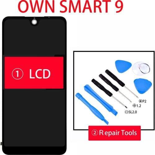 For 6.0 inch Own Smart 9 LCD Display+Touch Screen 100% Tested Screen Digitizer Assembly Replacement Own Smart 9 Tools