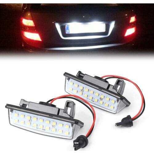 For Nissan Murano Altima Pathfinder Quest Sentra Rogue Versa Note Maxima LED license Number Plate Light Lamp Lighting CE 2PCS