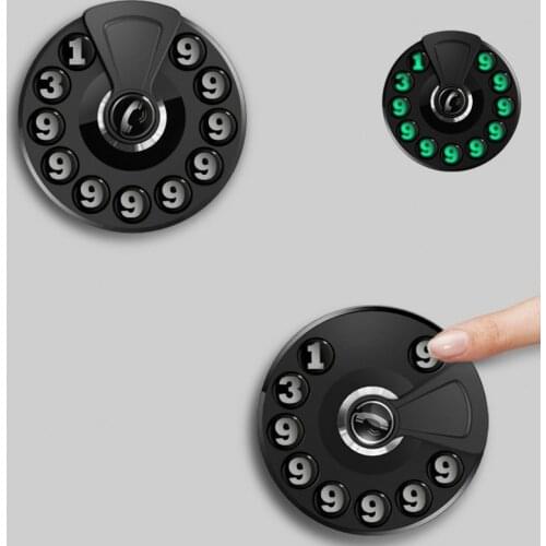 Fluorescent Temporary Parking Number Plate Car Parking Sign Mobile Phone Card Hidden Double Number Creative Parking Device