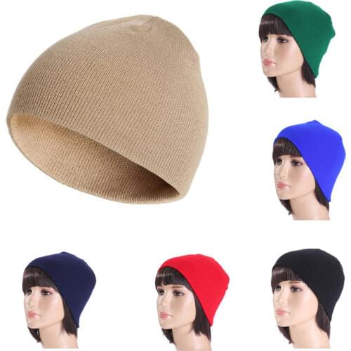 Europe and The United States Fall and Winter Men and Womens Thin Stripes Short Paragraph Ski Cap Knitted Wool Beanies Hat RX057