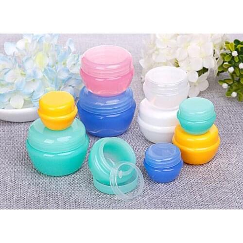 Small Portable lastic Empty Makeup Bottle Travel Empty Makeup Jar Pot Travel Face Cream/Lotion/Cosmetic Container 5g/10g/20g