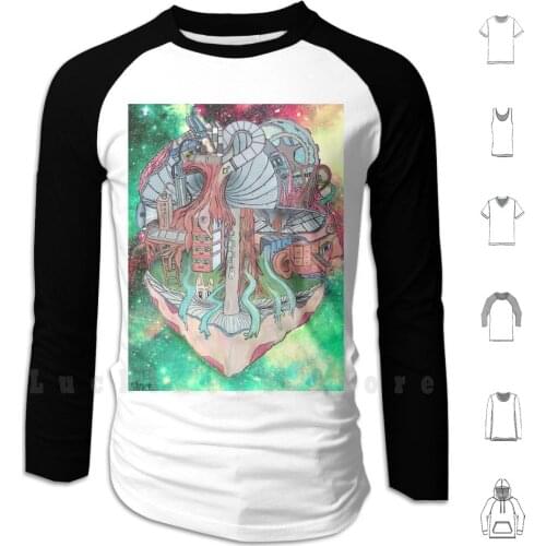 Trippy Psychedelic Hoodies Long Sleeve Psychedelic Trippy Lsd Acid Space Mechanical