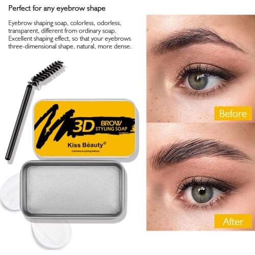Natural Wild Brows Wax Long Lasting Waterproof Soap Brows Eyebrow Cream Tattoo Dye Tint Pen Eyebrow Enhancer Makeup Gel KitTSLM1