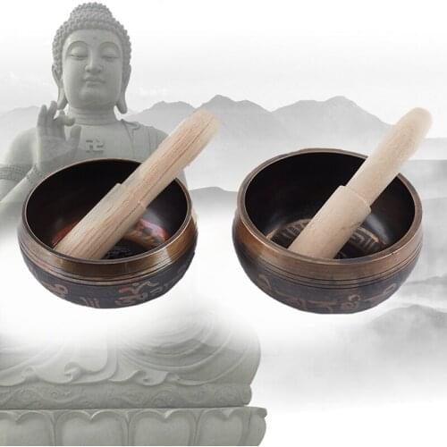 Nepal handmade Buddha sound bowl sound therapy yoga meditation singing bowl