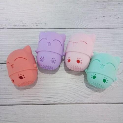 New 1PCS Dustproof Mini Silicone Storage Box Face Wash Puff Cosmetic Egg Storage Case Universal Portable Washable Puff Holder