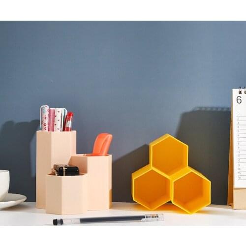 Newly Large Capacity Desk Pen Holder Pencil Makeup Storage Box Desktop Organizer Stand Case School Office Stationery