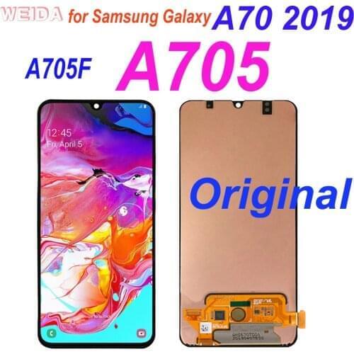 Original A70 LCD for Samsung Galaxy A70 2019 A705 A705F SM-A705F LCD Display Touch Screen Digitizer Assembly for A705 Display