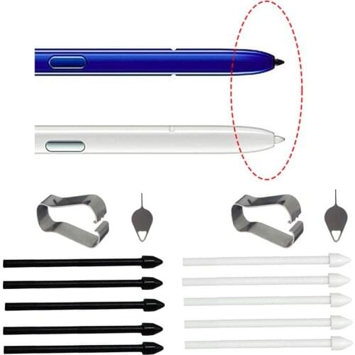 Suitable for Samsung Note 20 Note 20 Ultra 5GTab S6 T860 T865 refill replacement tool set nib of S pen (black, white)