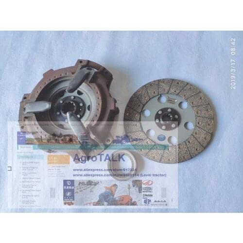 Clutch assembly with PTO disc and release bearings for Shanghai SH654 tractor, part number: 4100A-2-05001