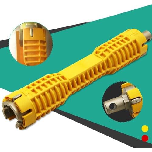 Hex Nut Household Bath Kitchen Sink Basin Faucet Wrench Install Spanner Double Head Wrench Tool Extra-long design Wrench Tools